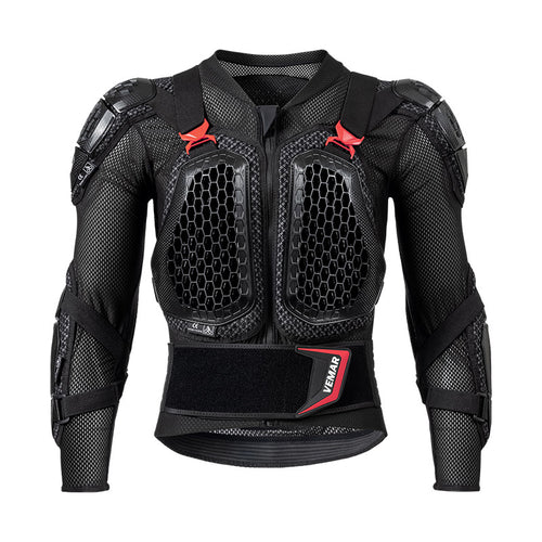 VEMAR S-175 Motorcycle Body Armor CE Motocross Protector In Black Red_1