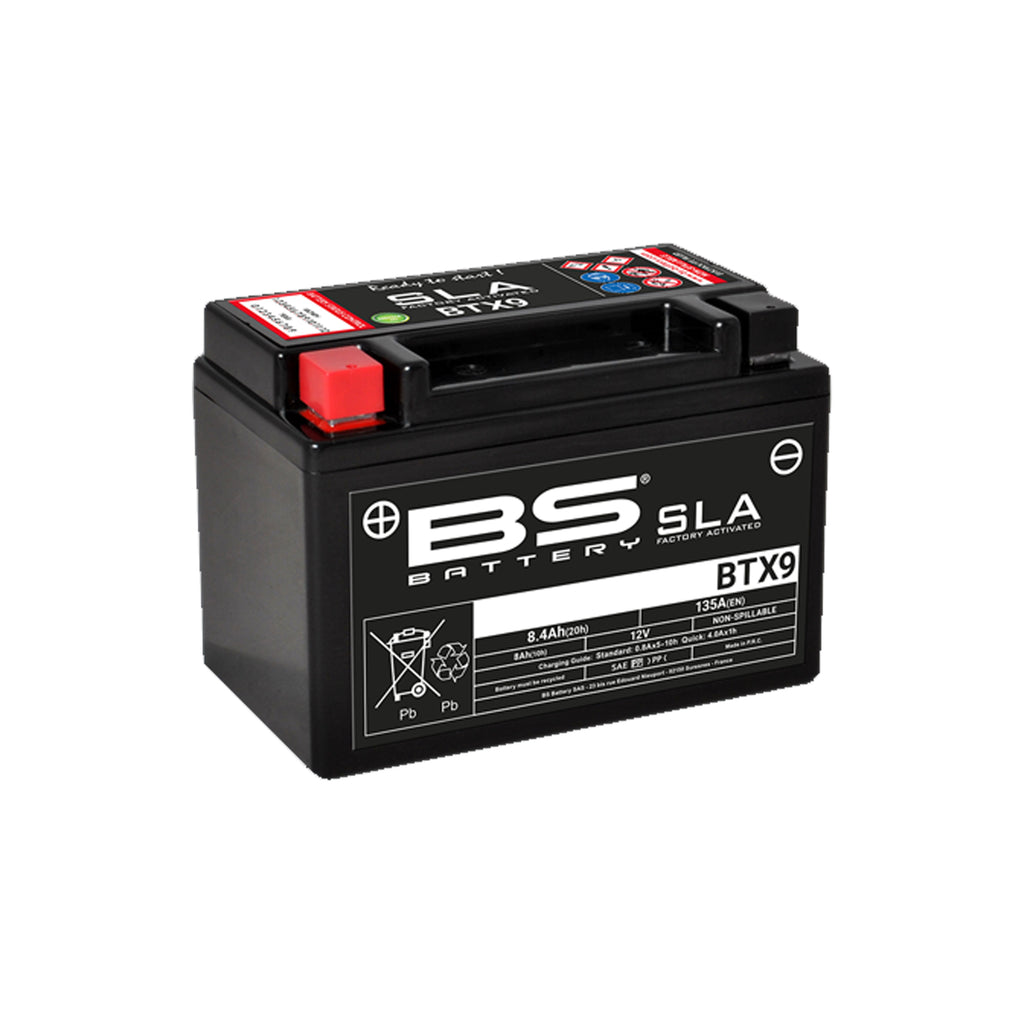 BS BTX9 SLA - High Performance Motorcycle Battery for Long Lasting Power 