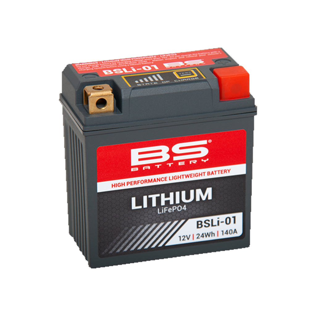 Motorcycle Battery BS BSLI-01 LiFePO4 12.8V 2Ah 24Wh