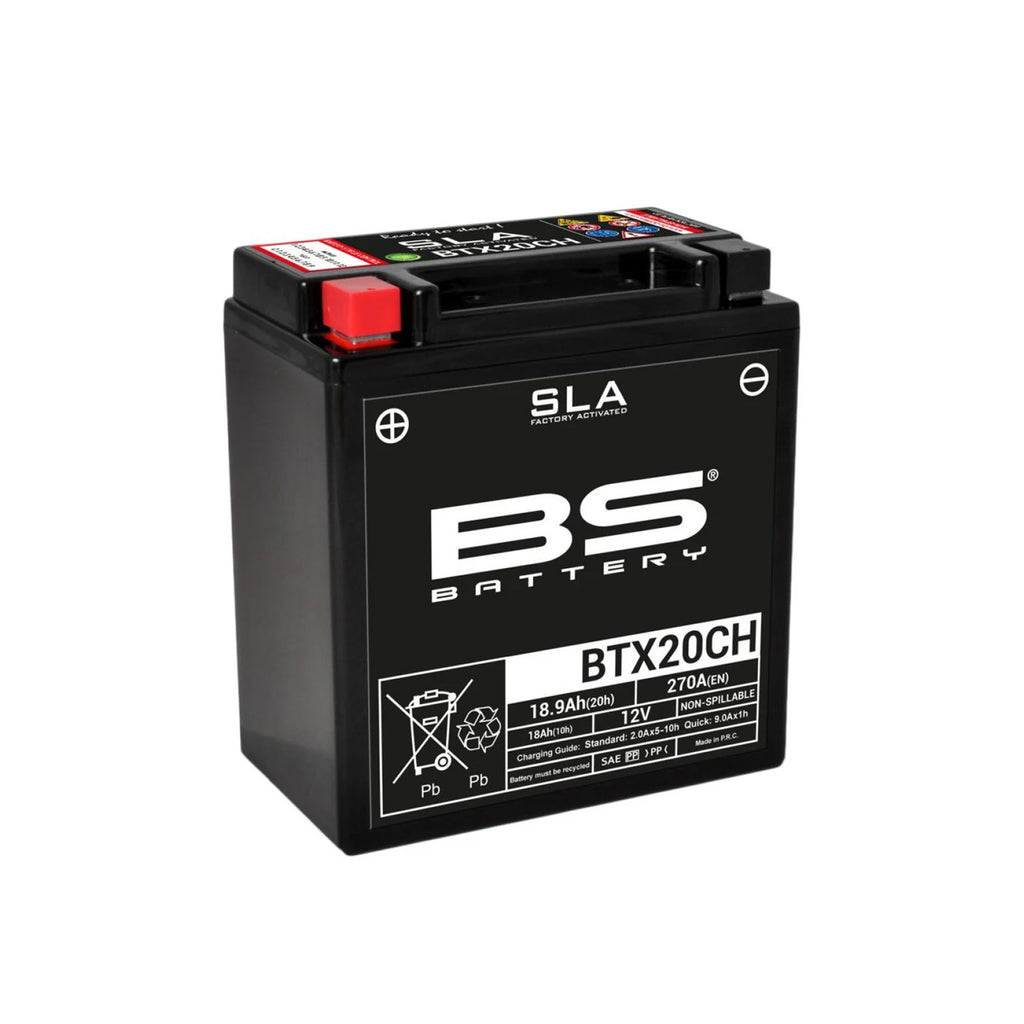 Motorcycle Spillproof Battery BTX20CH SLA 12V 18.9Ah for Powersport Vehicles