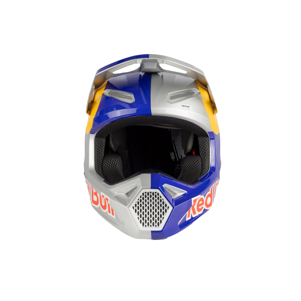 Premium Red Bull Solid V1 Full Face Racing Aerodynamic Motocross Helmet - 836605