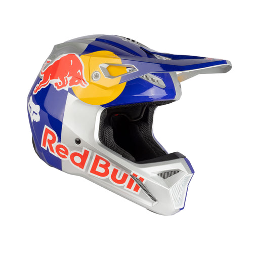 Premium Red Bull Solid V1 Full Face Racing Aerodynamic Motocross Helmet - 836605
