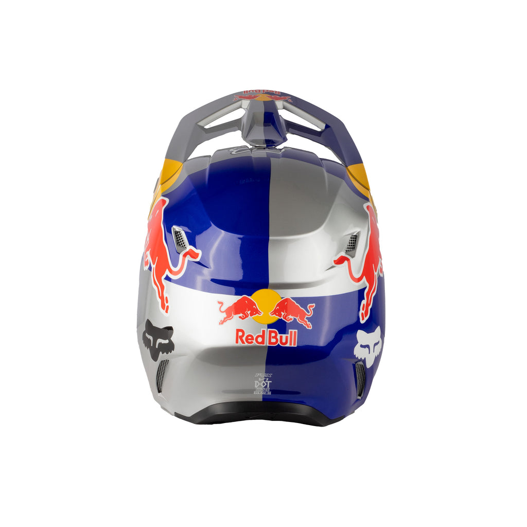 Premium Red Bull Solid V1 Full Face Racing Aerodynamic Motocross Helmet - 836605