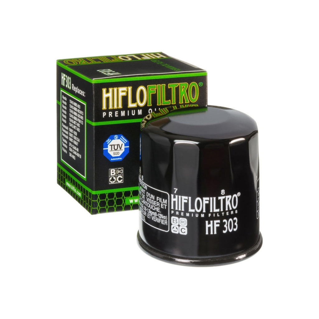 HifloFiltro HF303 Chrome Oil Filter for Honda, Yamaha, Kawasaki_1
