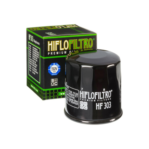 HifloFiltro HF303 Chrome Oil Filter for Honda, Yamaha, Kawasaki_1