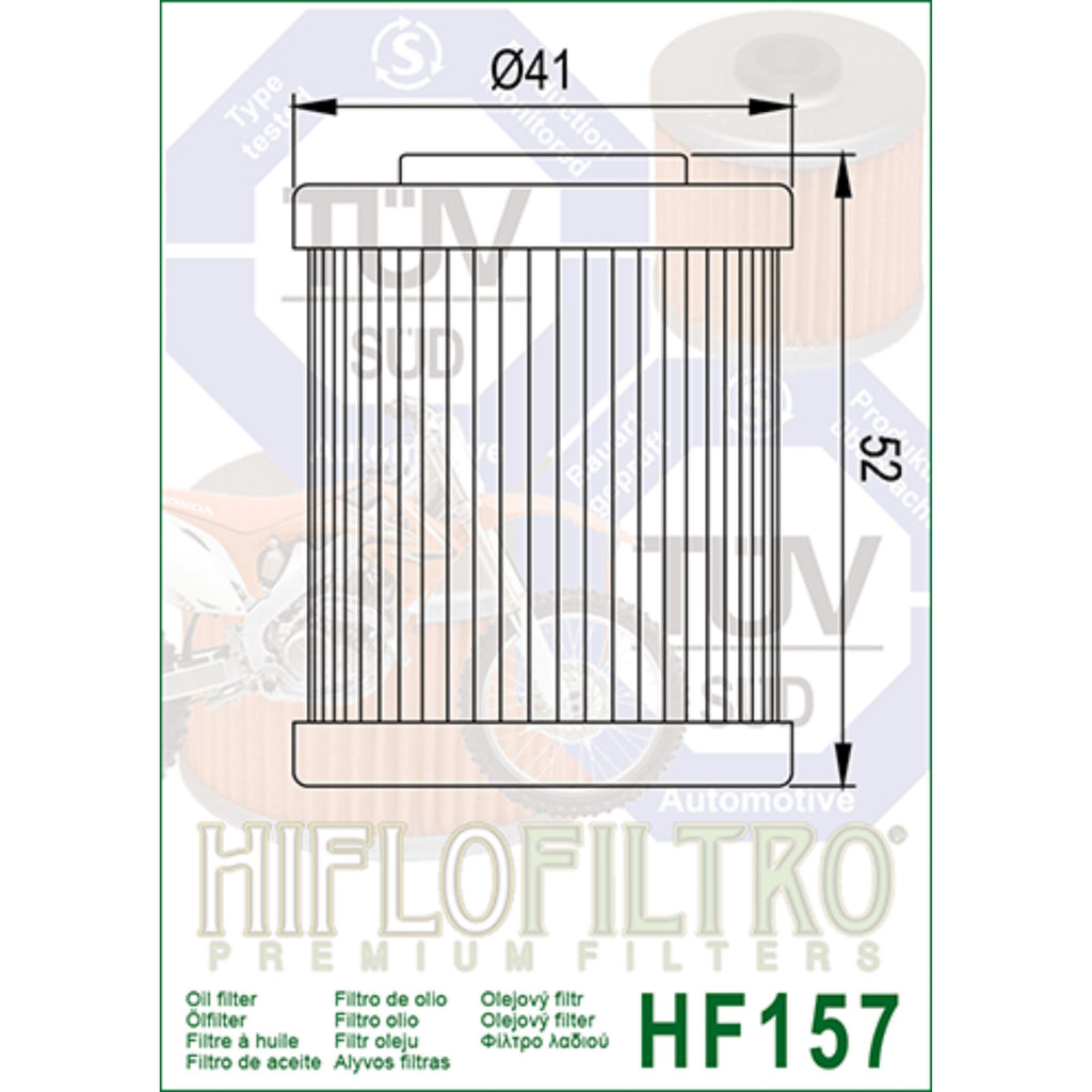 HIFLOFILTRO HF157 Oil Filter for KTM 250–690 EXC / SX / XC / Duke_2