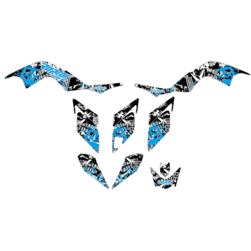 Yamaha Raptor 700 Graphics Full Decal Stickers Wrap Kit 2006-2012 - 890240