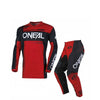 ONEAL Motorcycle Motocross Racing Gear Set/Suit Red & Black_1