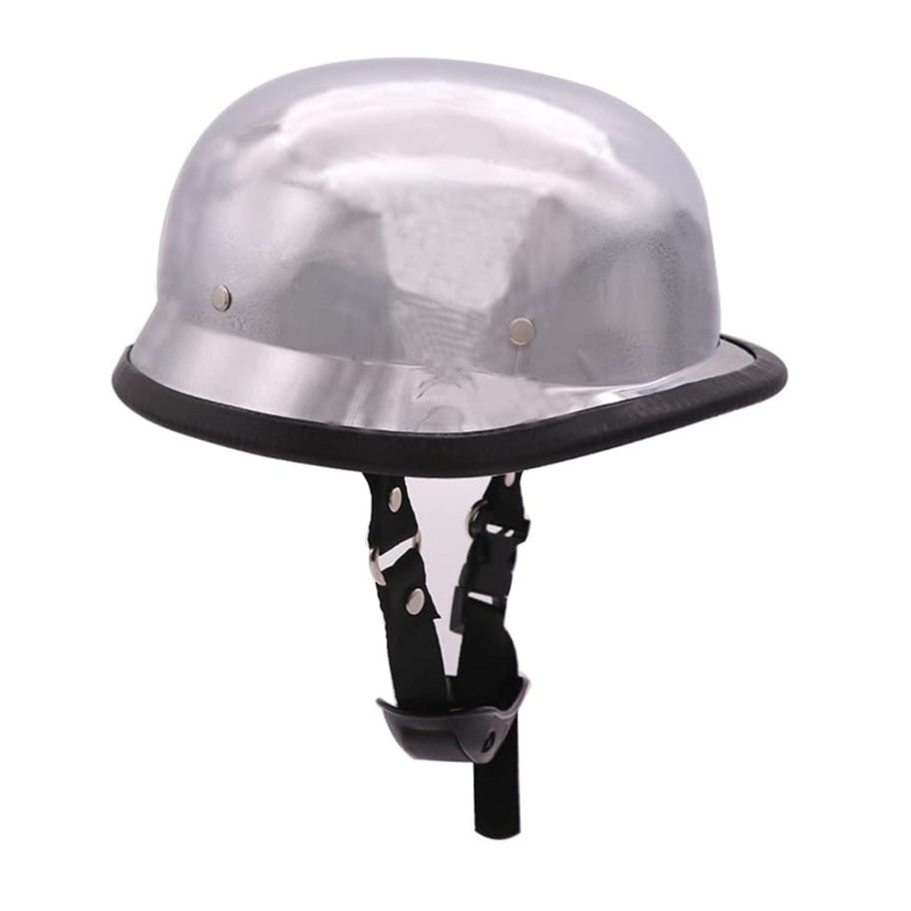 dot chrome german motorcycle helmet Retro Open Face Half Shell Helmet