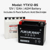 Fukukawa YTX12-BS 12V 10Ah Sealed AGM Motorcycle Battery_5