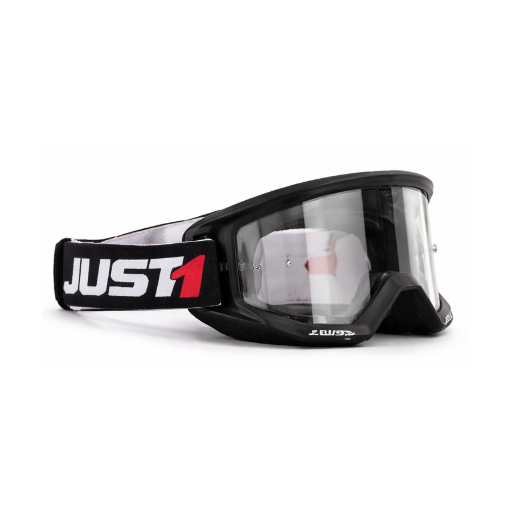 just1 goggles JUST1 Motorcycle Goggles Glasses Clear Black