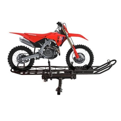 Heavy Duty Motorcycle Hitch Carrier with Loading Ramp - 1