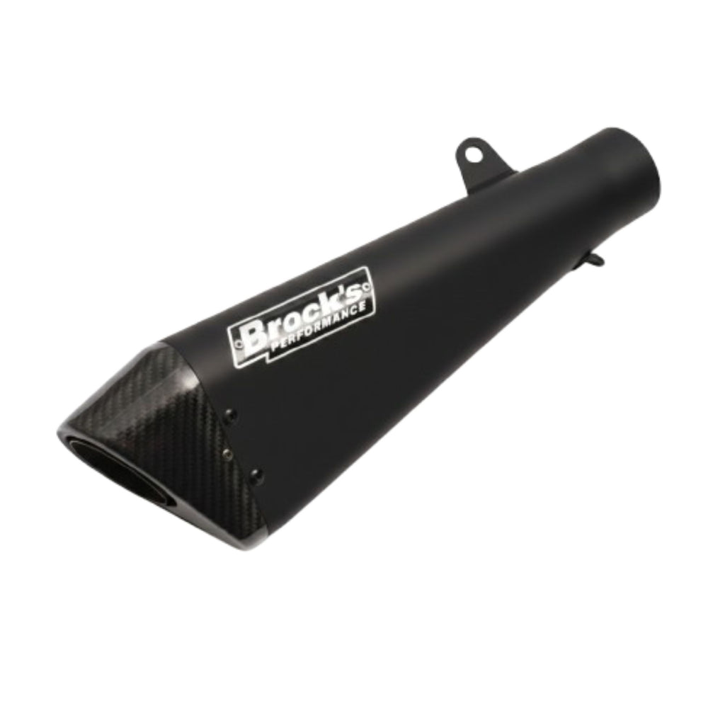 Brocks Penta Carbon Performance Motorcycle Exhaust System Matte Black