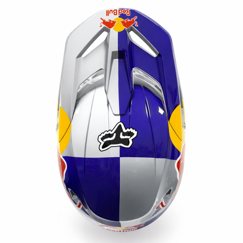 Premium Red Bull Solid V1 Full Face Racing Aerodynamic Motocross Helmet_3
