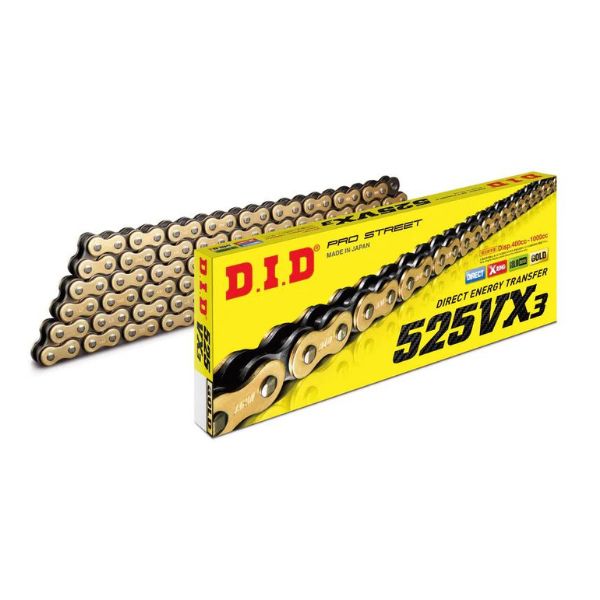 D.I.D. Pro Street Roller Chain Gold_1