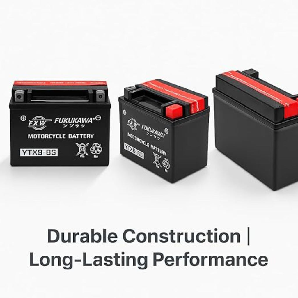 Fukukawa YTX9-BS 12V 8Ah Motorcycle Battery Sealed AGM - EB11238968