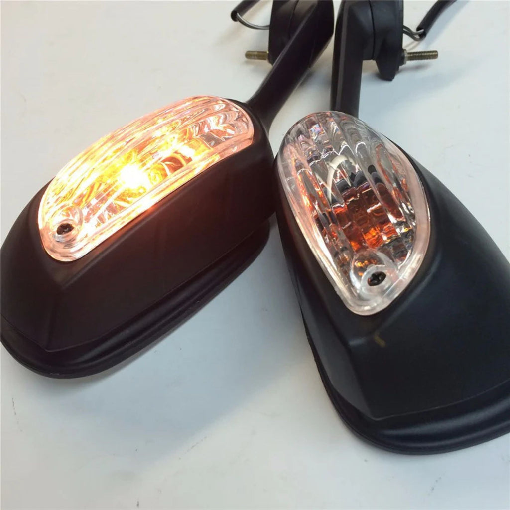 MT337-BK-CL GSXR 750/1000 Mirror Pair Clear Integrated Signal Light _3
