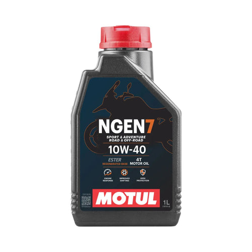 Motul NGEN 7 10W-40 4T Sustainable Ester Motorcycle Oil (1 L) - EB11245052