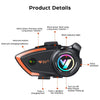 Y80 H&S Motorcycle Wireless Helmet Intercom (Bluetooth 5.3) Headset_2