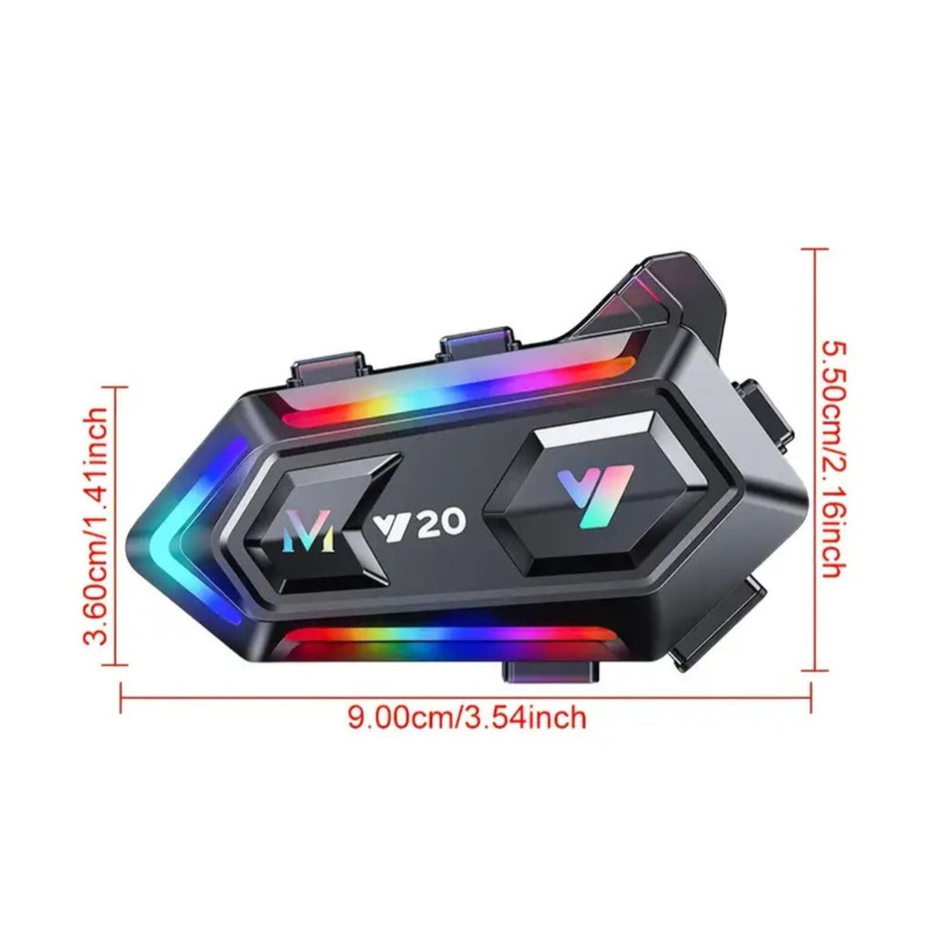 Motorcycle Helmet Bluetooth Headset Y20 Waterproof IPX6_2