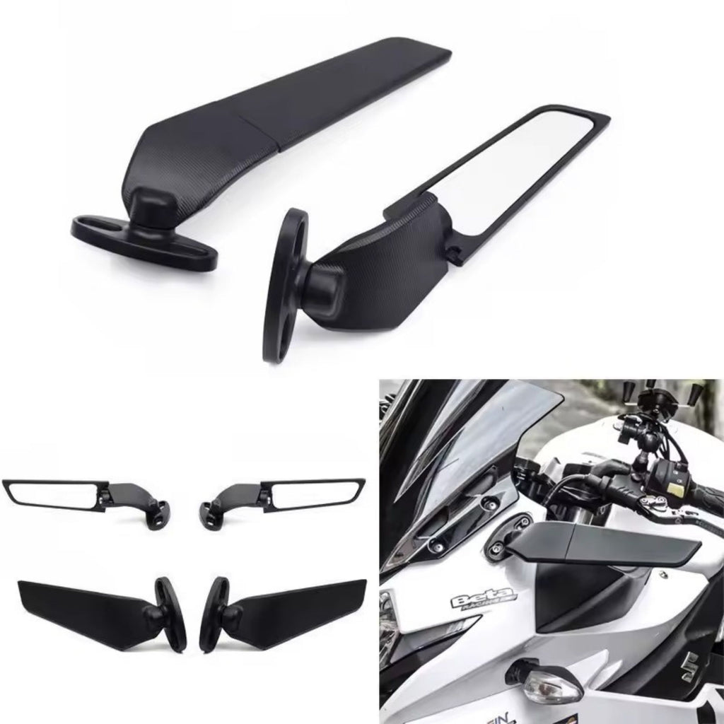 PROTAPER Universal Folding Motorcycle Adjustable Sport Rear View Mirror Pair_2