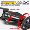 PROTAPER Universal Folding Motorcycle Adjustable Sport Rear View Mirror Pair_3