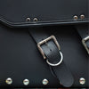 Motorcycle Universal Leather Side Bags Black In Big Size_5
