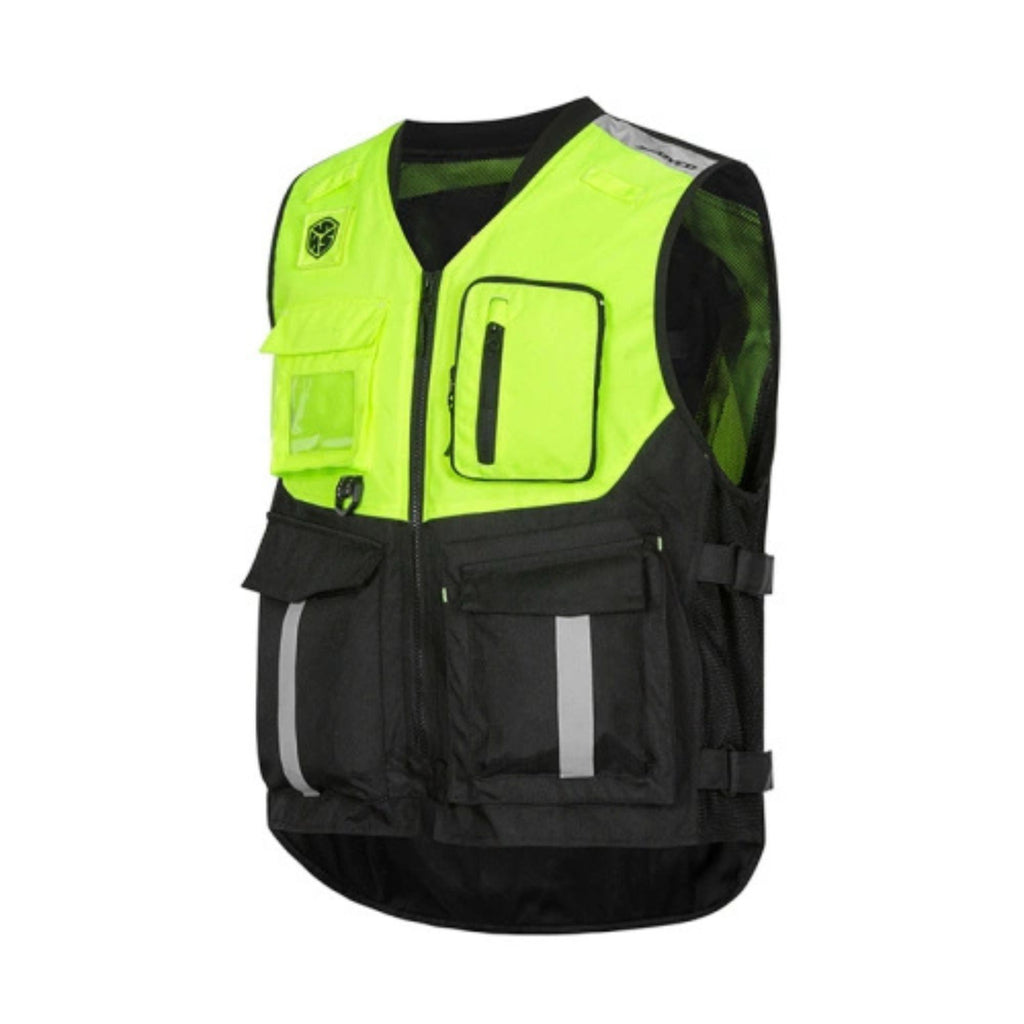 Best Motorcycle Reflective Safety Vest Fluorescent Hi-Viz Mesh JK116_2