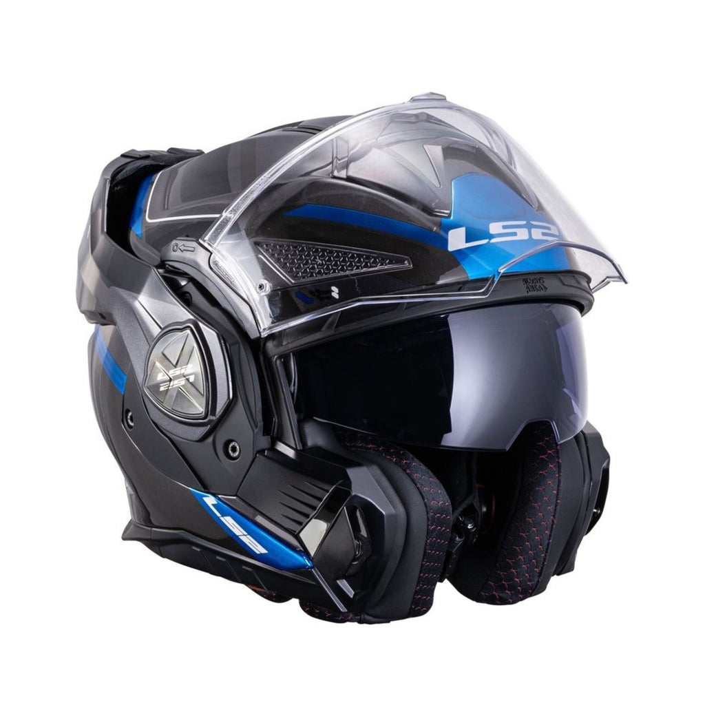 LS2 FF901 Advant X Spectrum Black Titan/Blue Modular Helmet ECE 22.06 Certified_4