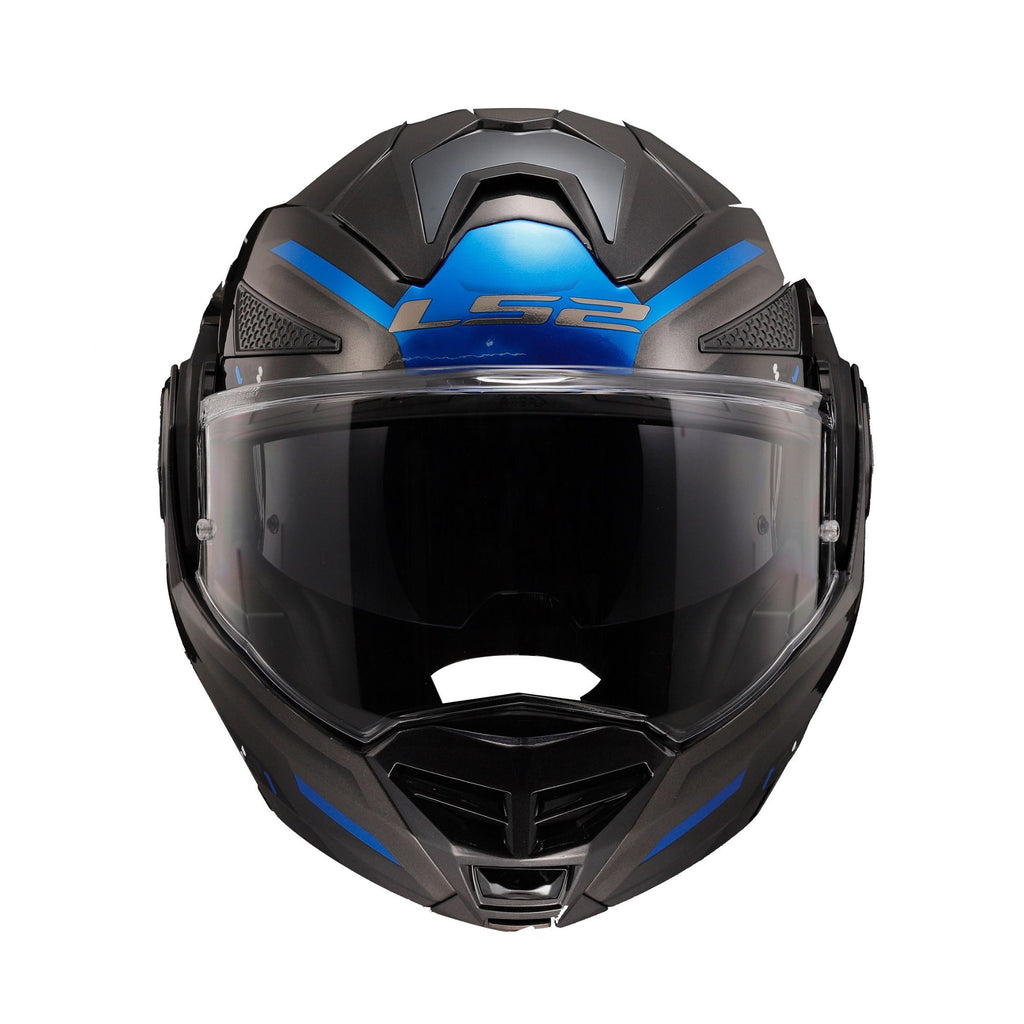 LS2 FF901 Advant X Spectrum Black Titan/Blue Modular Helmet ECE 22.06 Certified_3