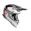 JUST1 J39 White Red-Gray Matte Motocross Safety Helmet 680014-1