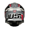 JUST1 J39 White Red-Gray Matte Motocross Safety Helmet 680014-2