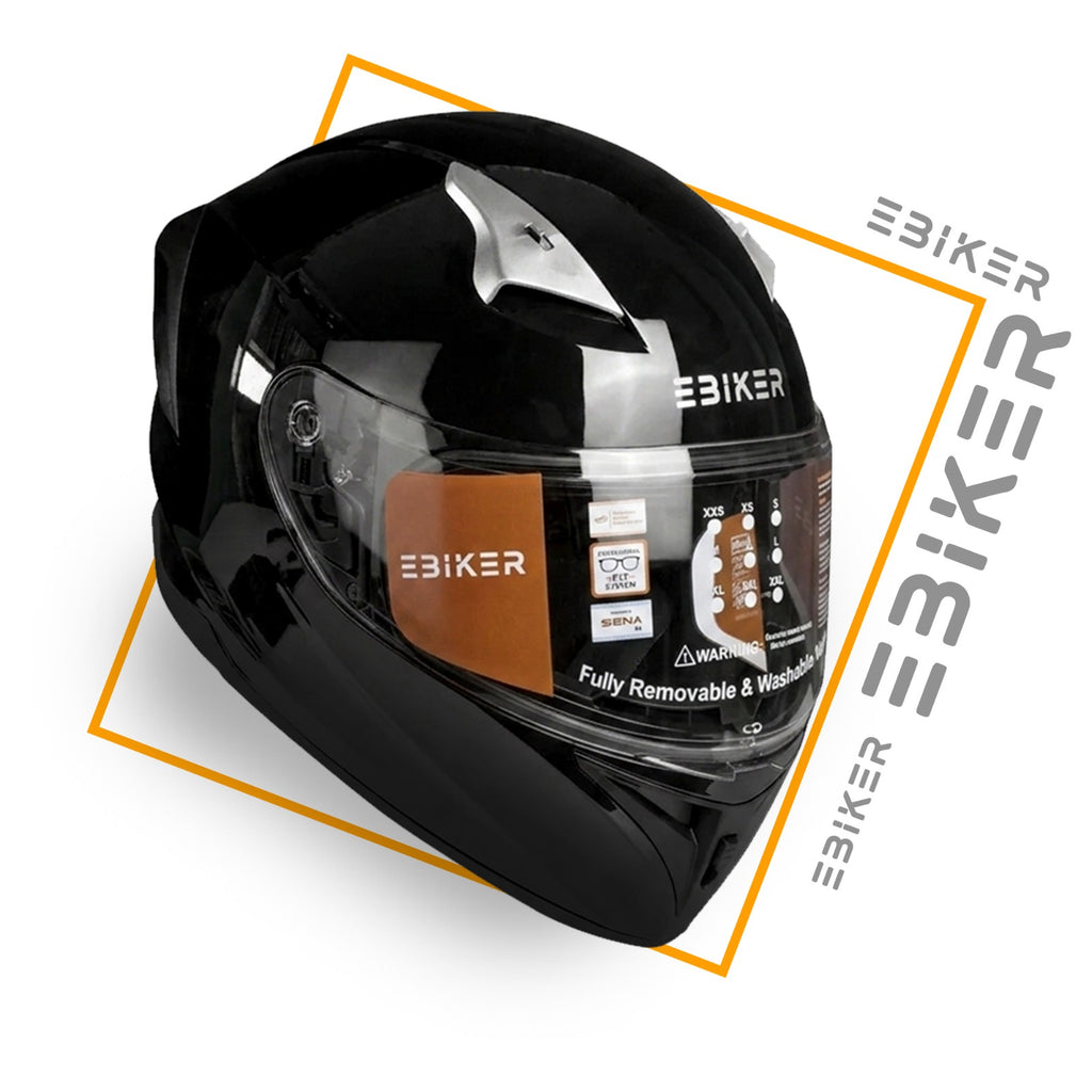 EBIKER Combo Offer Motorcycle Riding Gear Combo – Full Face Helmet, Gloves,Knee & Elbow Guards Set UAE Offer