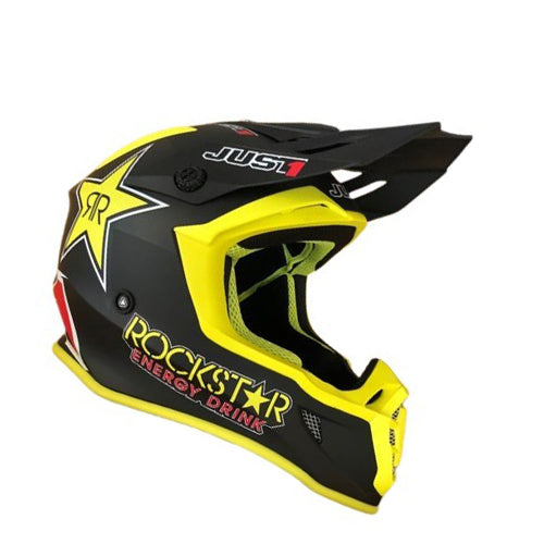 JUST1 J39 Rockstar Energy Drink Motocross Helmet - Size Small - NEW