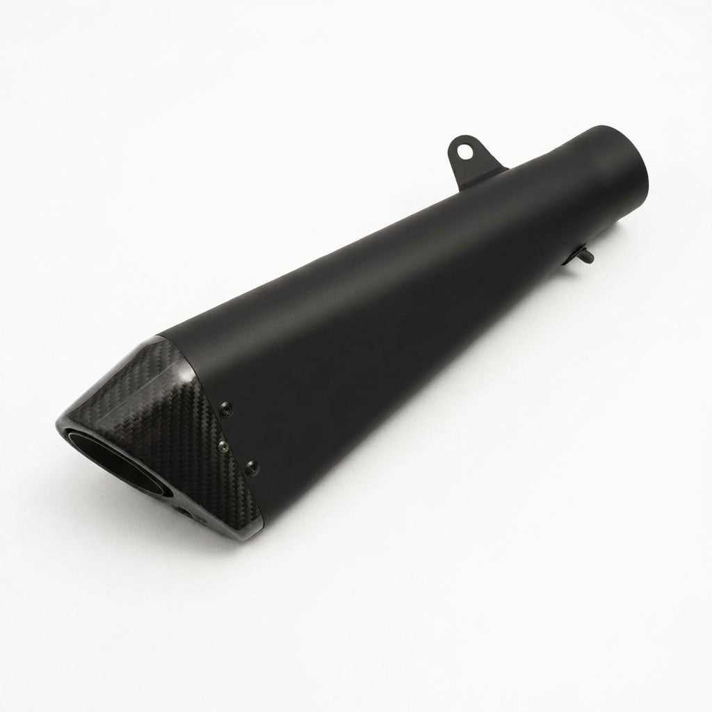 Best Penta Carbon Performance Motorcycle Exhaust System Matte Black_2