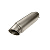 Premium Universal Bike Modified Exhaust Muffler Silencer Silver - EB11240477