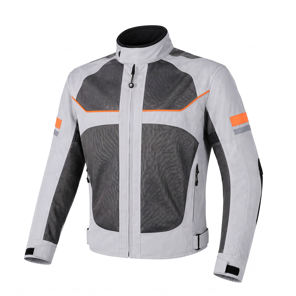 VEMAR VJ-036 Black Motorcycle Riding Jacket with Armor_2