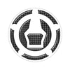 KEITI RSZ-613K Motorcycle Fuel Cap Pad Black & Carbon Gel Protector_2