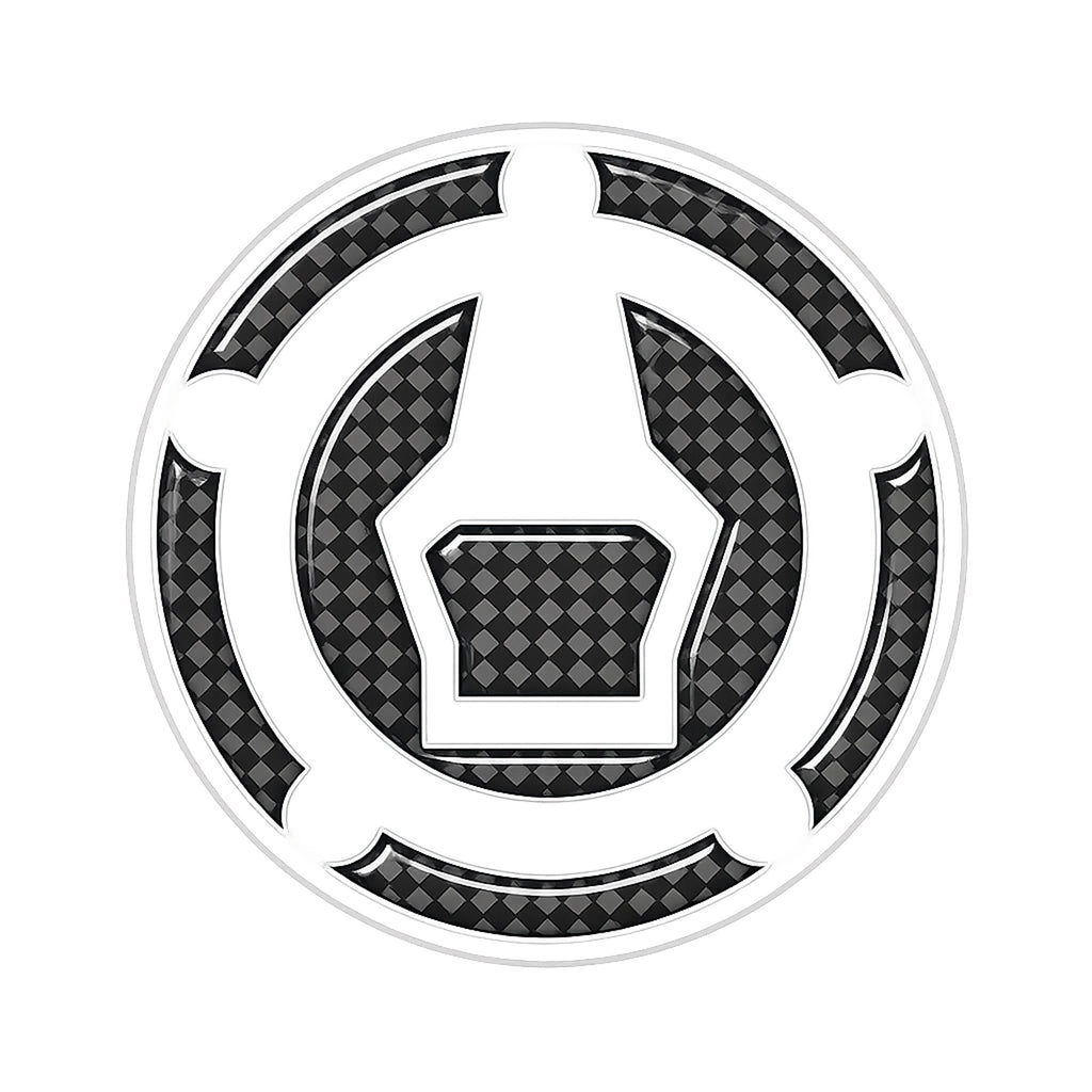 KEITI RSZ-613K Motorcycle Fuel Cap Pad Black & Carbon Gel Protector_2