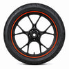 KEITI Fluorescent Motorcycle Wheel Rim Stripes, High Visibility Brake Line - 845544