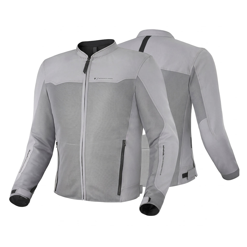 SHIMA OPENAIR Men's Grey Mesh Motorcycle Riding Jacket_3