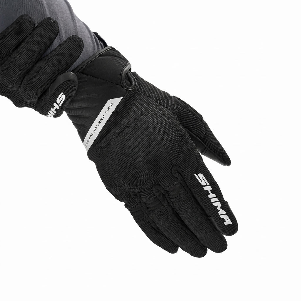 SHIMA Sonic Motorcycle Gloves Black/White for Man & Women_3