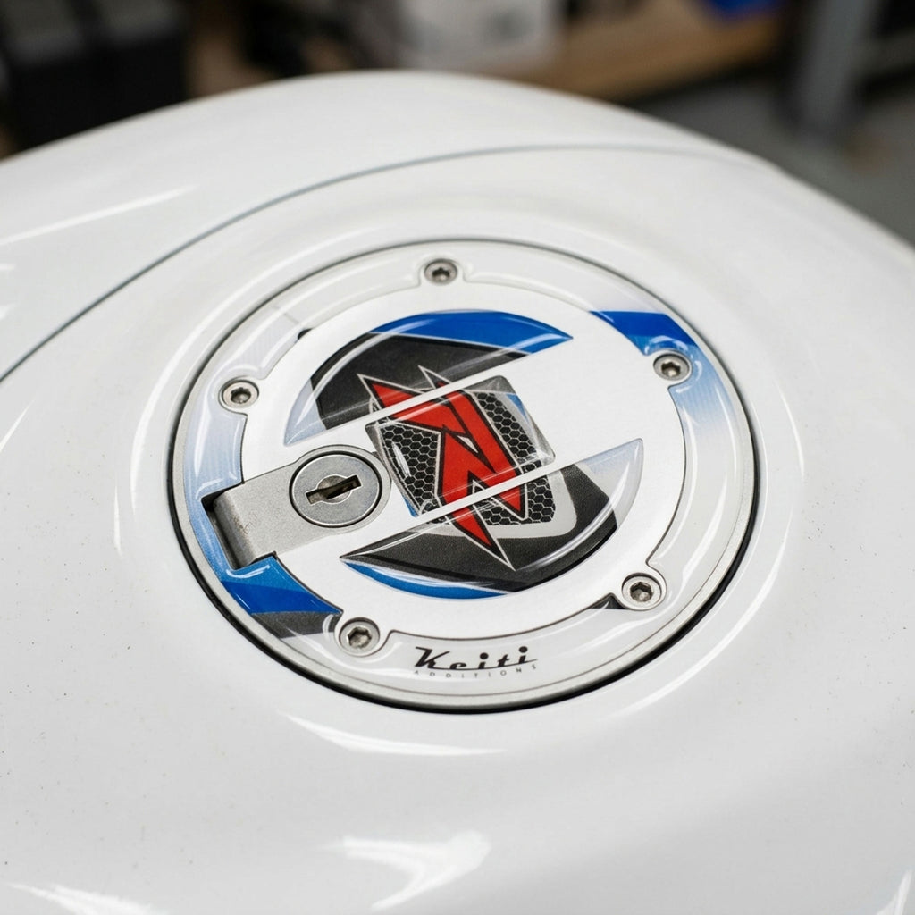 KEITI RSZ-611W Fuel Cap Pad/Motorcycle Gas Tank Protector Sticker_1
