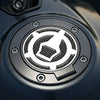 KEITI RSZ-613K Motorcycle Fuel Cap Pad Black & Carbon Gel Protector_4
