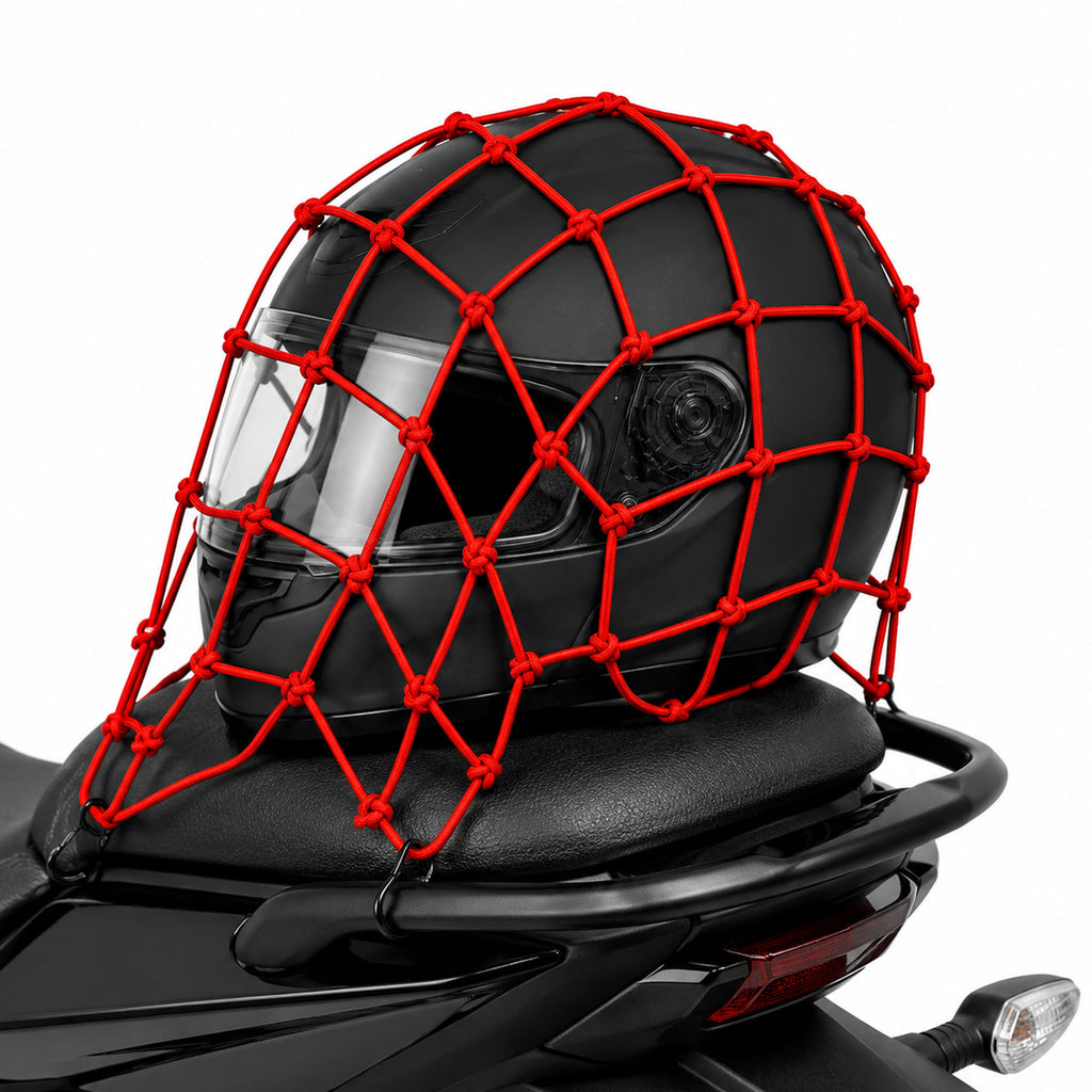 Motorcycle Helmet Elastic Bungee Cargo Net with Hooks - EB11229764