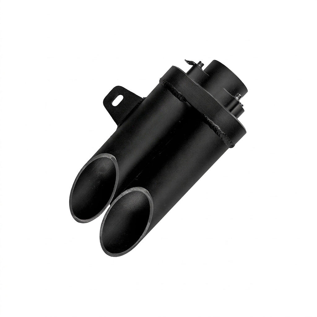Double Head Motorcycle Exhaust A32, Dual Silencer Performance Pipe_5