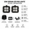 AURORA Square LED Pod Light 20W OSRAM ALO-2-L2D1_5