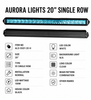 AURORA LIGHT 20" 100W ALO-S5D1-20-H Single Row Osram LED Light Bar_7