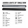 AURORA LIGHT 20" 100W ALO-S5D1-20-H Single Row Osram LED Light Bar - 860520
