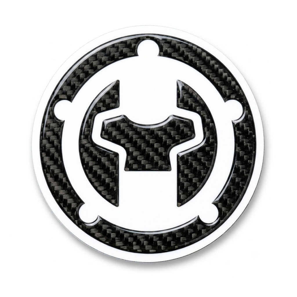 KEITI Premium Carbon/black Look Motorcycle Fuel Tank Cap Protector Sticker_1